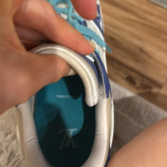 Louis Vuitton Blue and White Sneakers - Picture 7 of 9